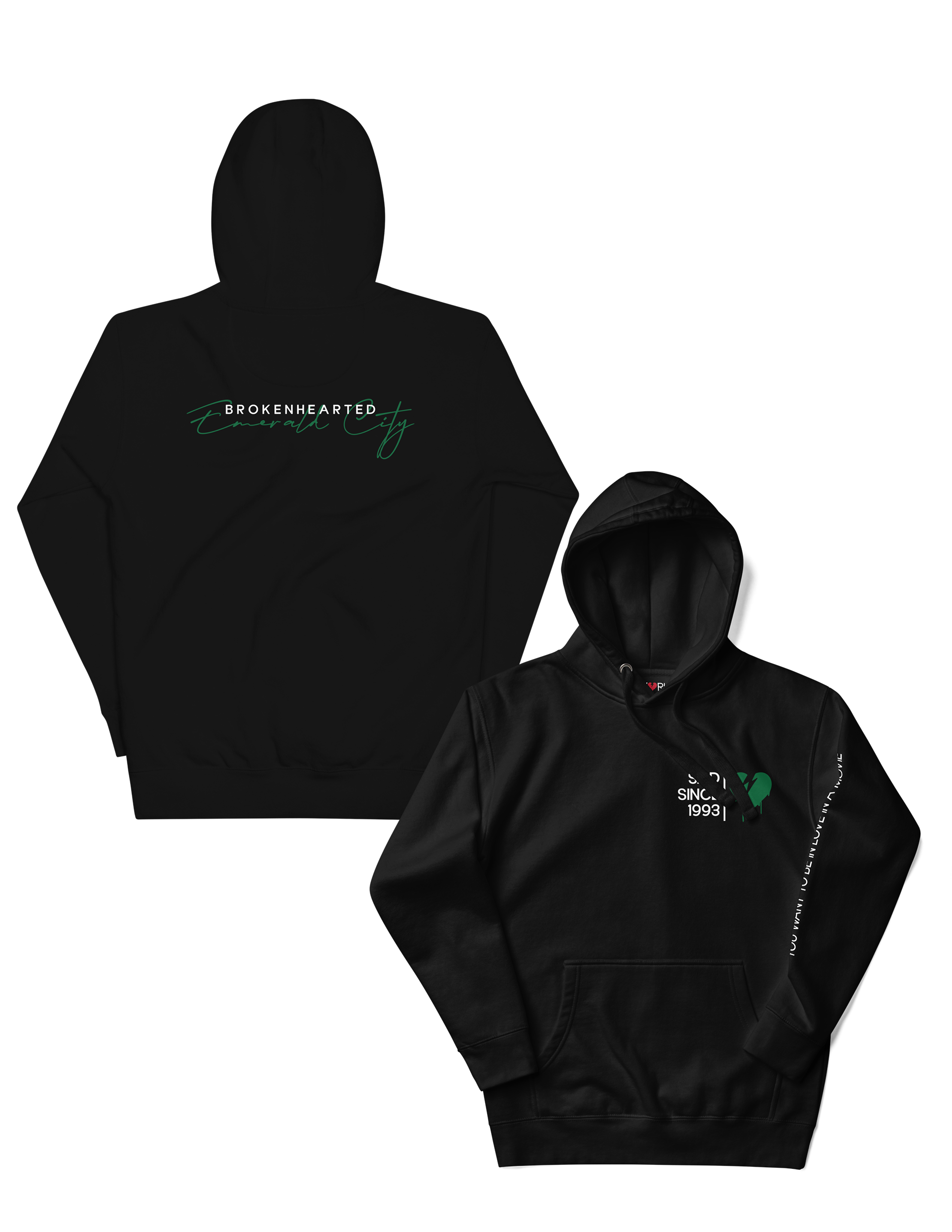 Brokenhearted Emerald City (Seattle) Hoodie