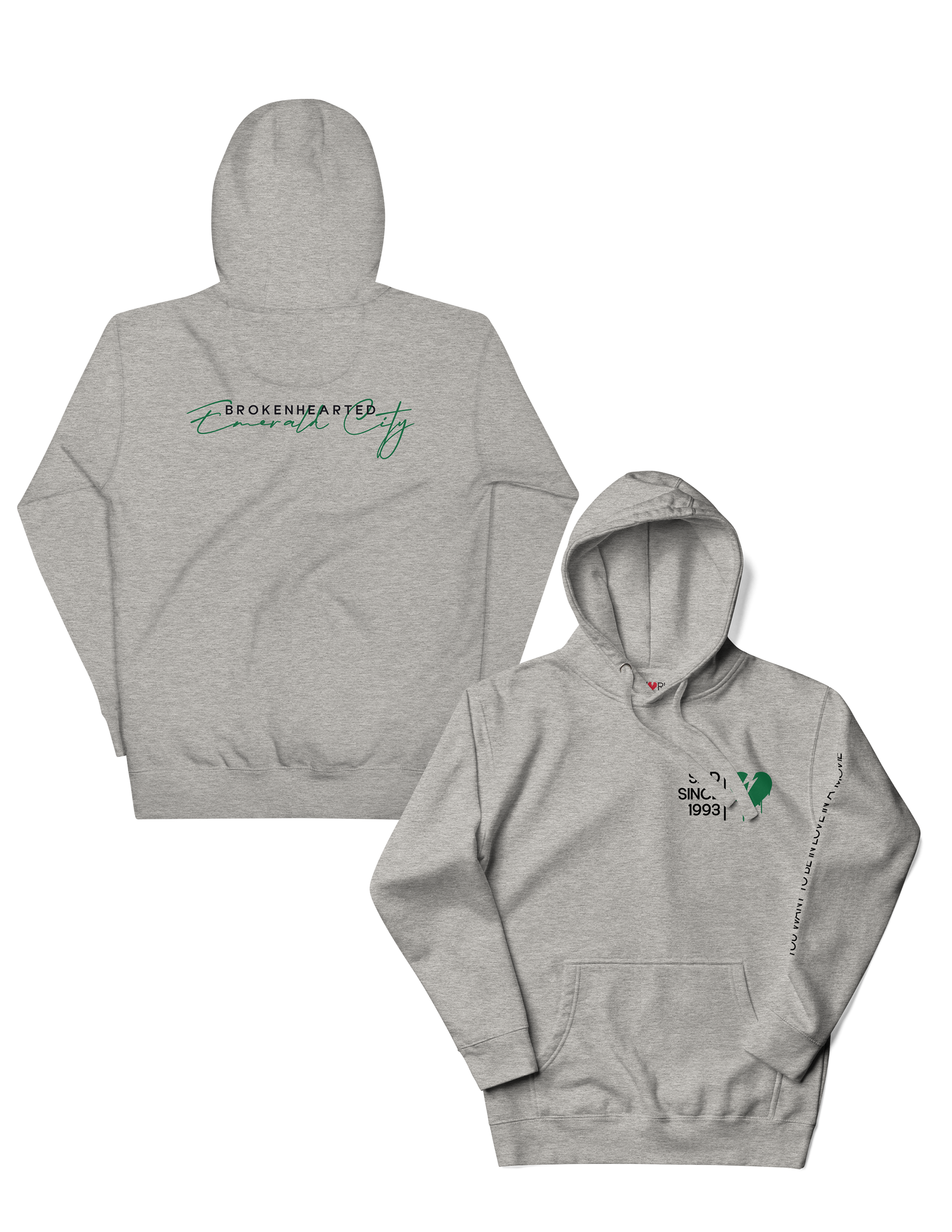 Brokenhearted Emerald City (Seattle) Hoodie