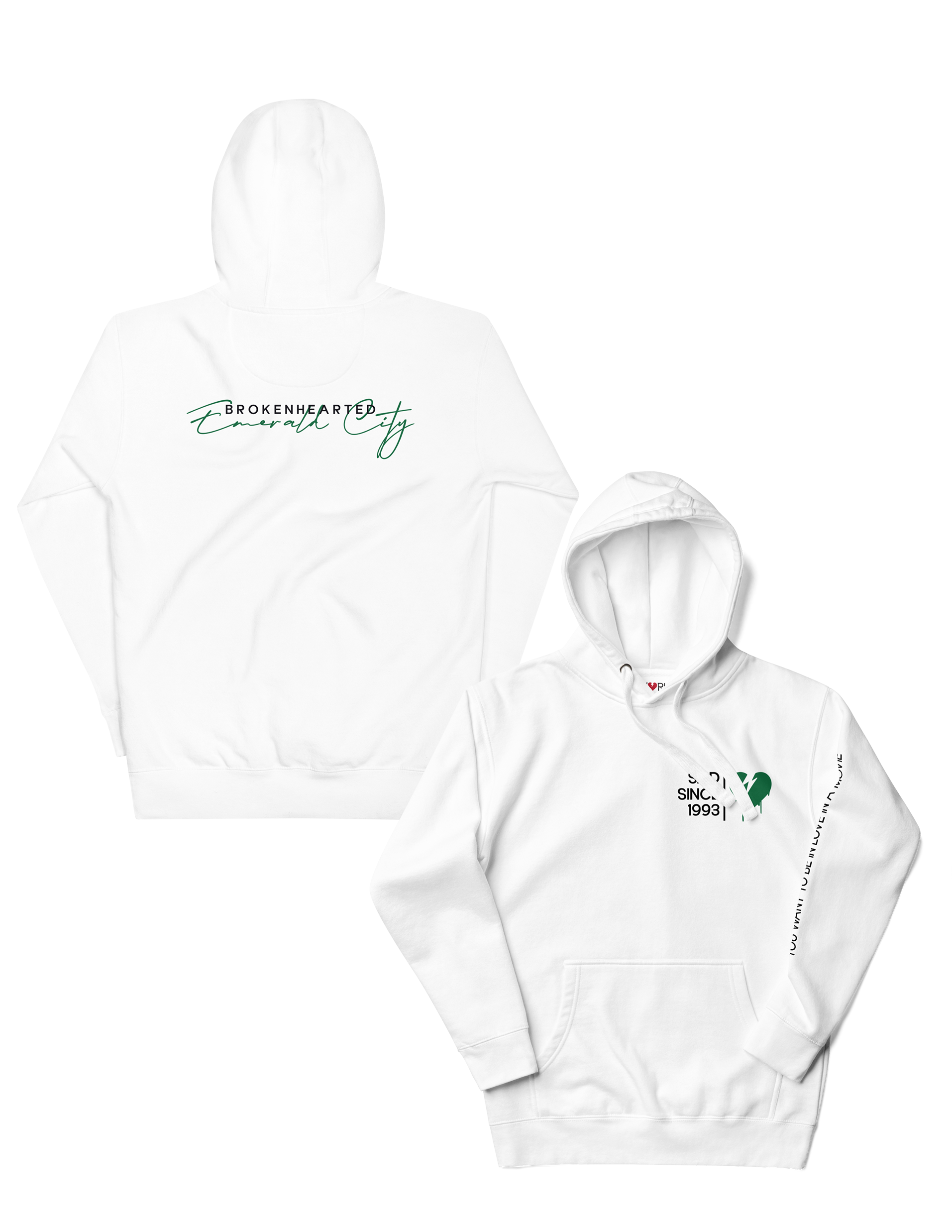 Brokenhearted Emerald City (Seattle) Hoodie